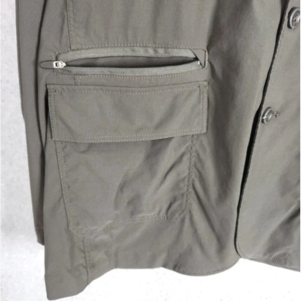Eddie Bauer Men's Ultimate Voyager Travel Blazer Size 48 Charcoal Gray Travex